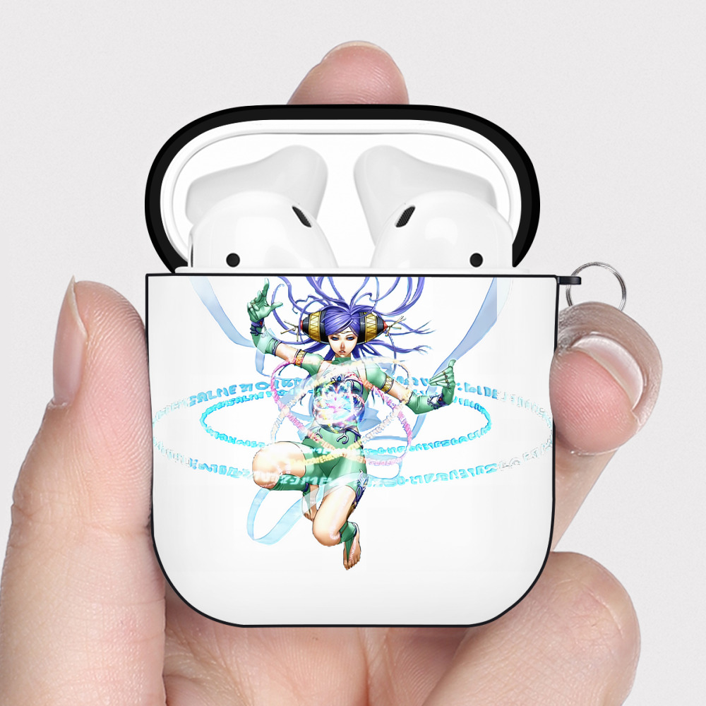 （画像用） 遊☆戯☆王 Yu-Gi-Oh! AirPods 第2世代保護ケース ハードシェル ブラック 耐衝撃・防指紋・カラビナ付き
