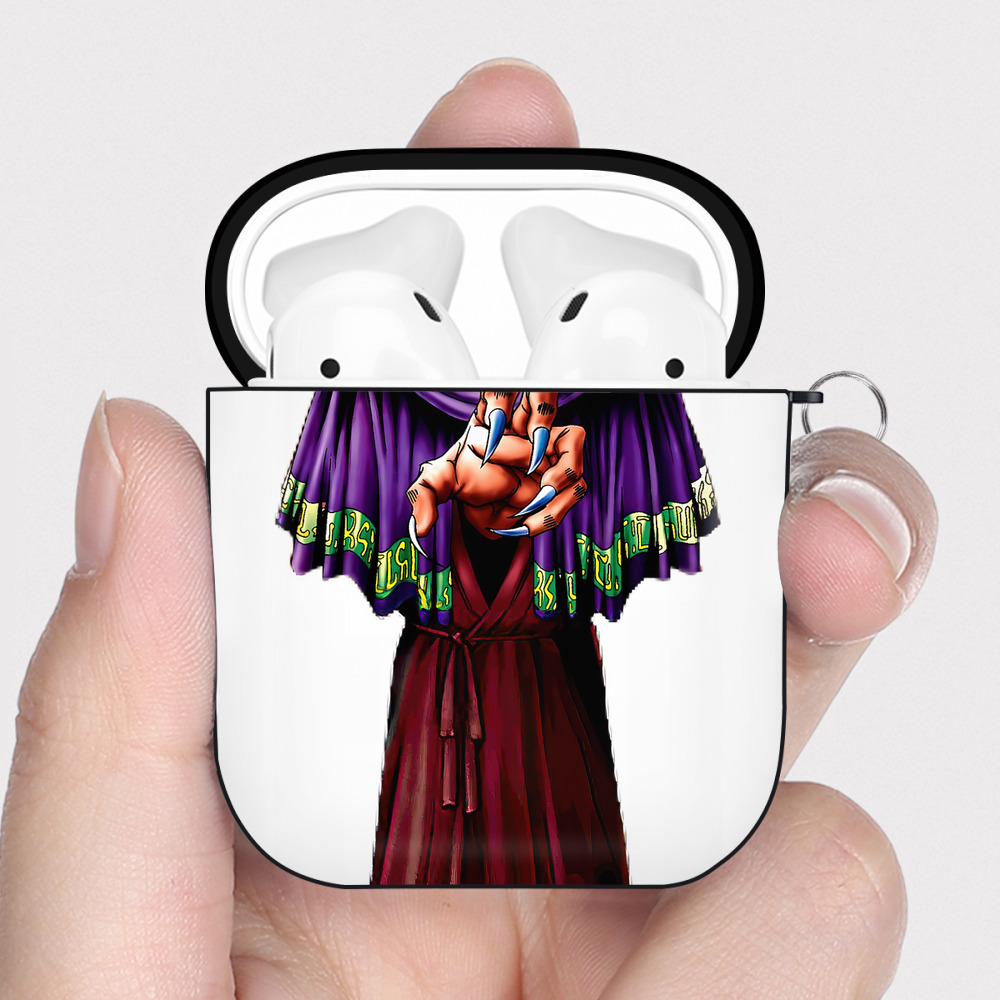 （画像用） 遊☆戯☆王 Yu-Gi-Oh! AirPods 第2世代保護ケース ハードシェル ブラック 耐衝撃・防指紋・カラビナ付き