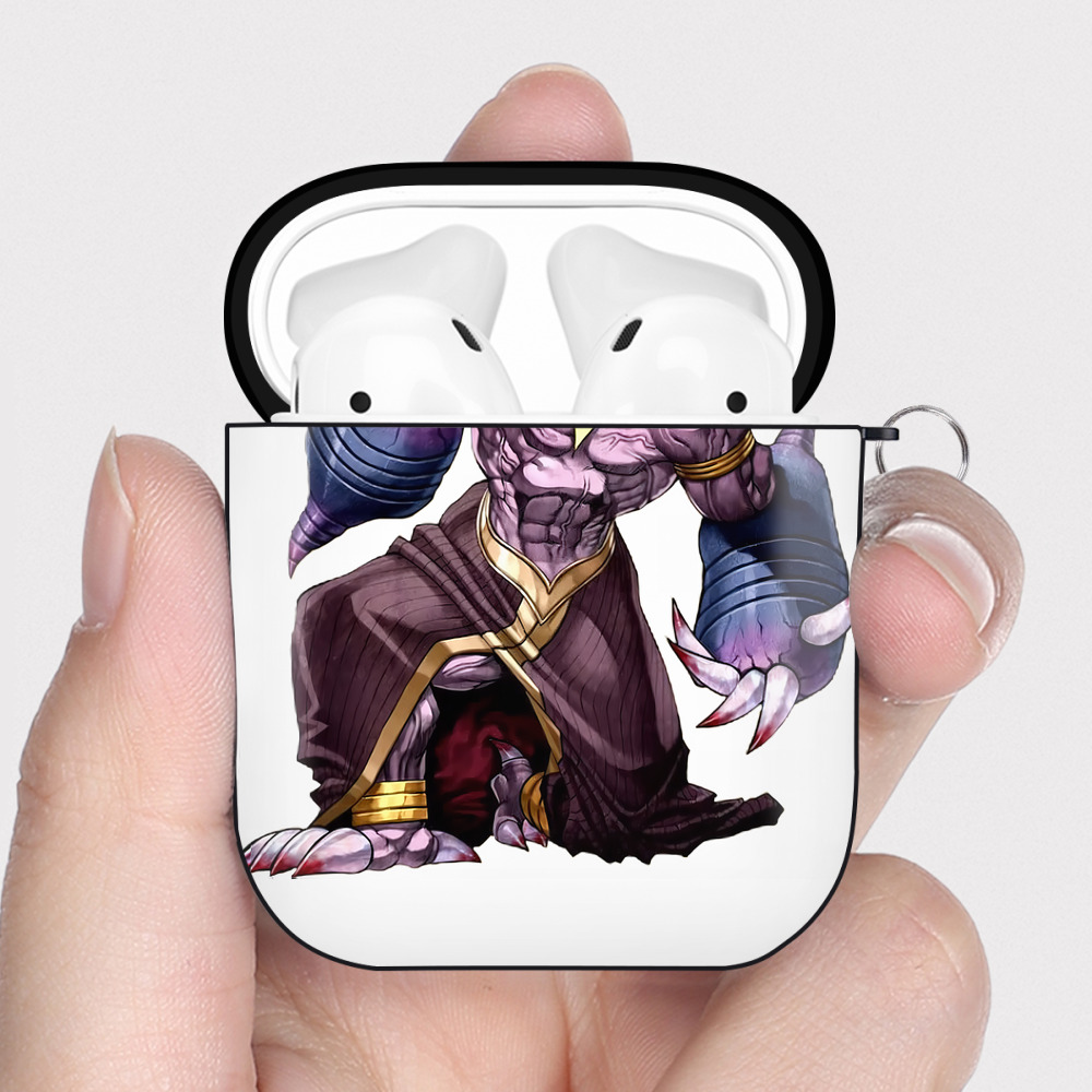 （画像用） 遊☆戯☆王 Yu-Gi-Oh! AirPods 第2世代保護ケース ハードシェル ブラック 耐衝撃・防指紋・カラビナ付き