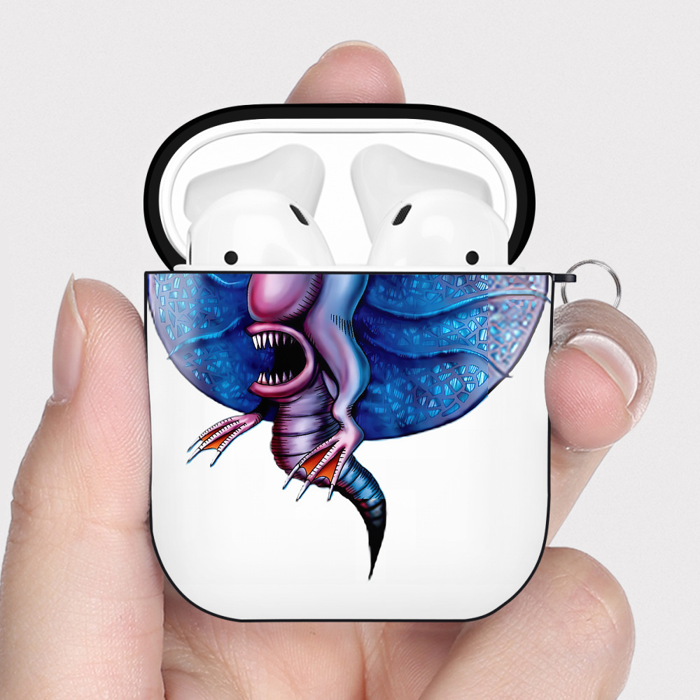 （画像用） 遊☆戯☆王 Yu-Gi-Oh! AirPods 第2世代保護ケース ハードシェル ブラック 耐衝撃・防指紋・カラビナ付き