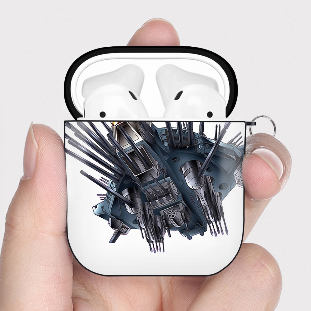 （画像用） 遊☆戯☆王 Yu-Gi-Oh! AirPods 第2世代保護ケース ハードシェル ブラック 耐衝撃・防指紋・カラビナ付き