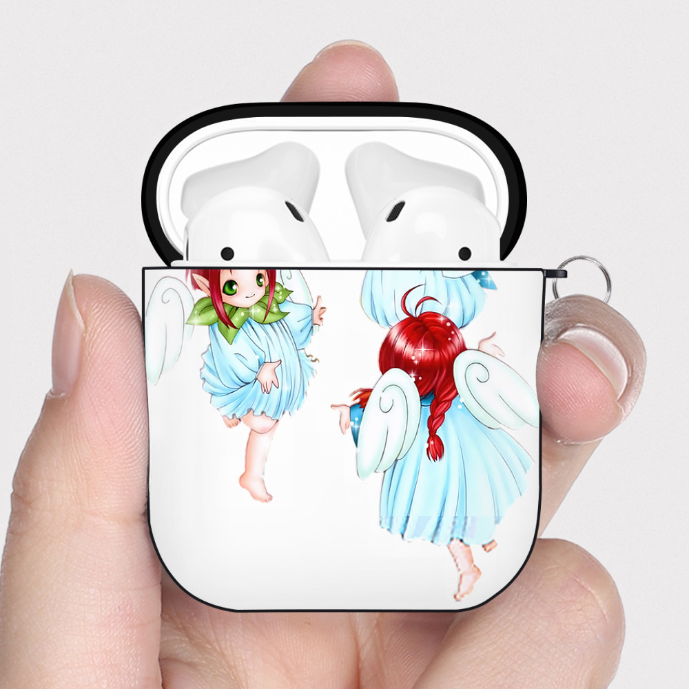 （画像用） 遊☆戯☆王 Yu-Gi-Oh! AirPods 第2世代保護ケース ハードシェル ブラック 耐衝撃・防指紋・カラビナ付き