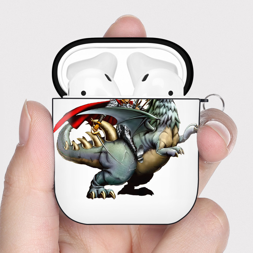 （画像用） 遊☆戯☆王 Yu-Gi-Oh! AirPods 第2世代保護ケース ハードシェル ブラック 耐衝撃・防指紋・カラビナ付き