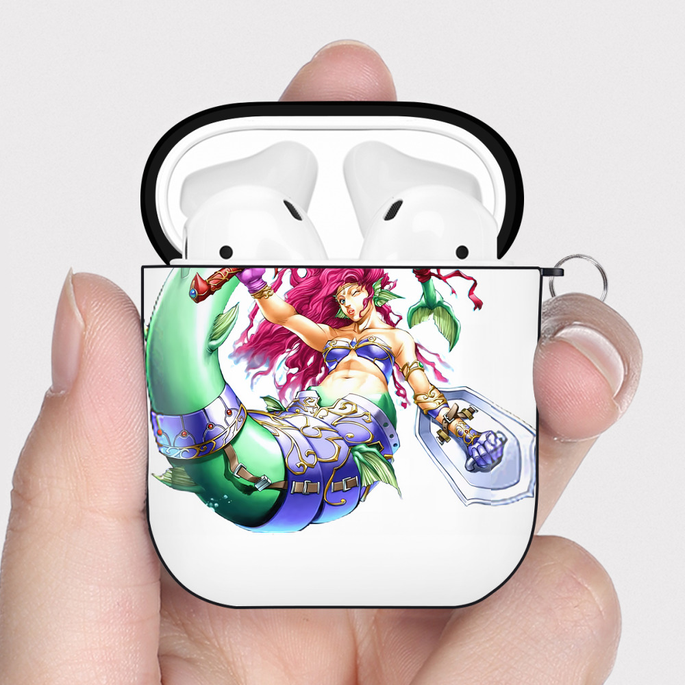 （画像用） 遊☆戯☆王 Yu-Gi-Oh! AirPods 第2世代保護ケース ハードシェル ブラック 耐衝撃・防指紋・カラビナ付き