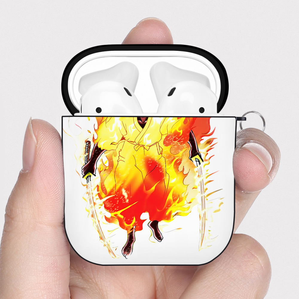 （画像用） 遊☆戯☆王 Yu-Gi-Oh! AirPods 第2世代保護ケース ハードシェル ブラック 耐衝撃・防指紋・カラビナ付き