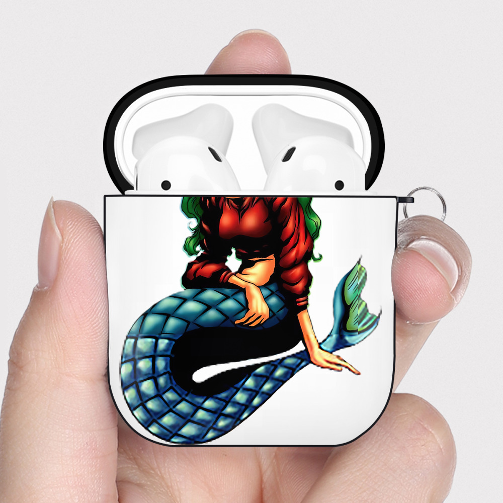 （画像用） 遊☆戯☆王 Yu-Gi-Oh! AirPods 第2世代保護ケース ハードシェル ブラック 耐衝撃・防指紋・カラビナ付き