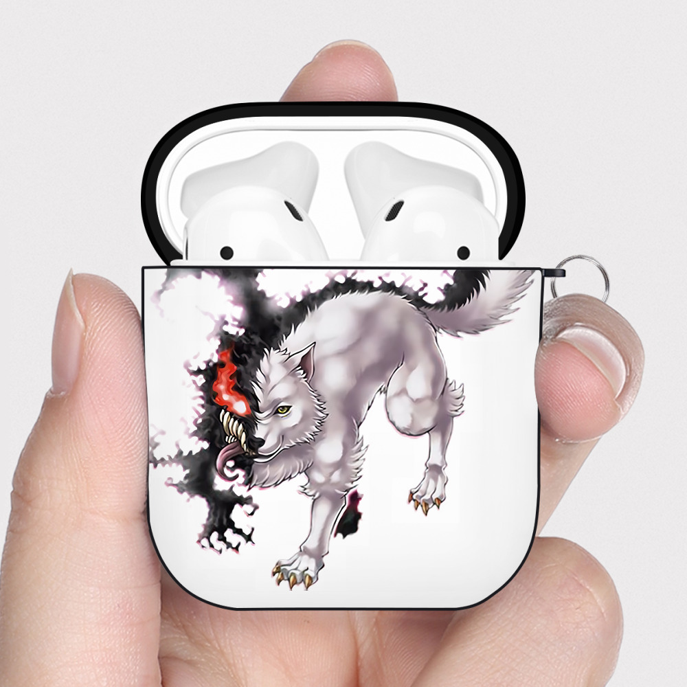 （画像用） 遊☆戯☆王 Yu-Gi-Oh! AirPods 第2世代保護ケース ハードシェル ブラック 耐衝撃・防指紋・カラビナ付き