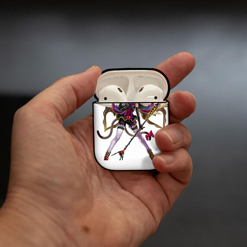遊☆戯☆王 Yu-Gi-Oh! AirPods 第2世代保護ケース ハードシェル ブラック 耐衝撃・防指紋・カラビナ付き