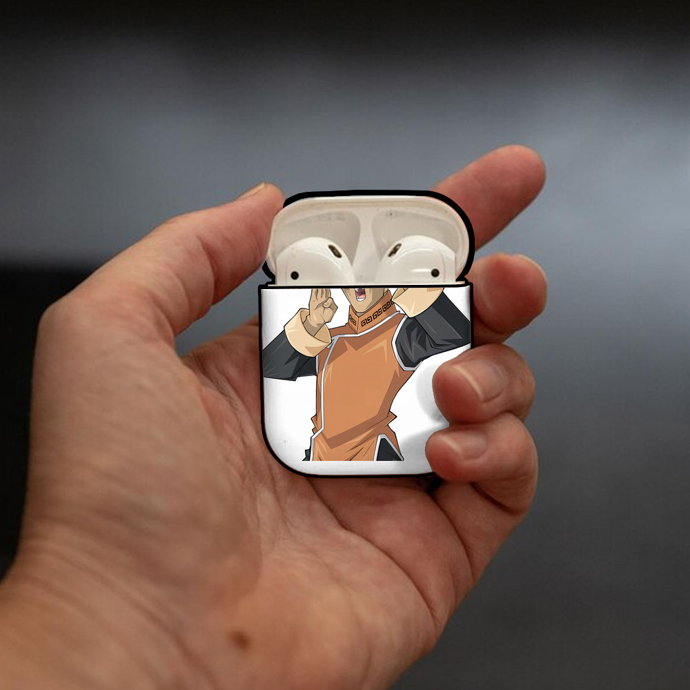 遊☆戯☆王 Yu-Gi-Oh! AirPods 第2世代保護ケース ハードシェル ブラック 耐衝撃・防指紋・カラビナ付き