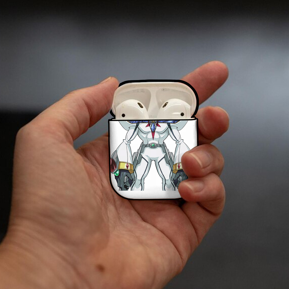 遊☆戯☆王 Yu-Gi-Oh! AirPods 第2世代保護ケース ハードシェル ブラック 耐衝撃・防指紋・カラビナ付き
