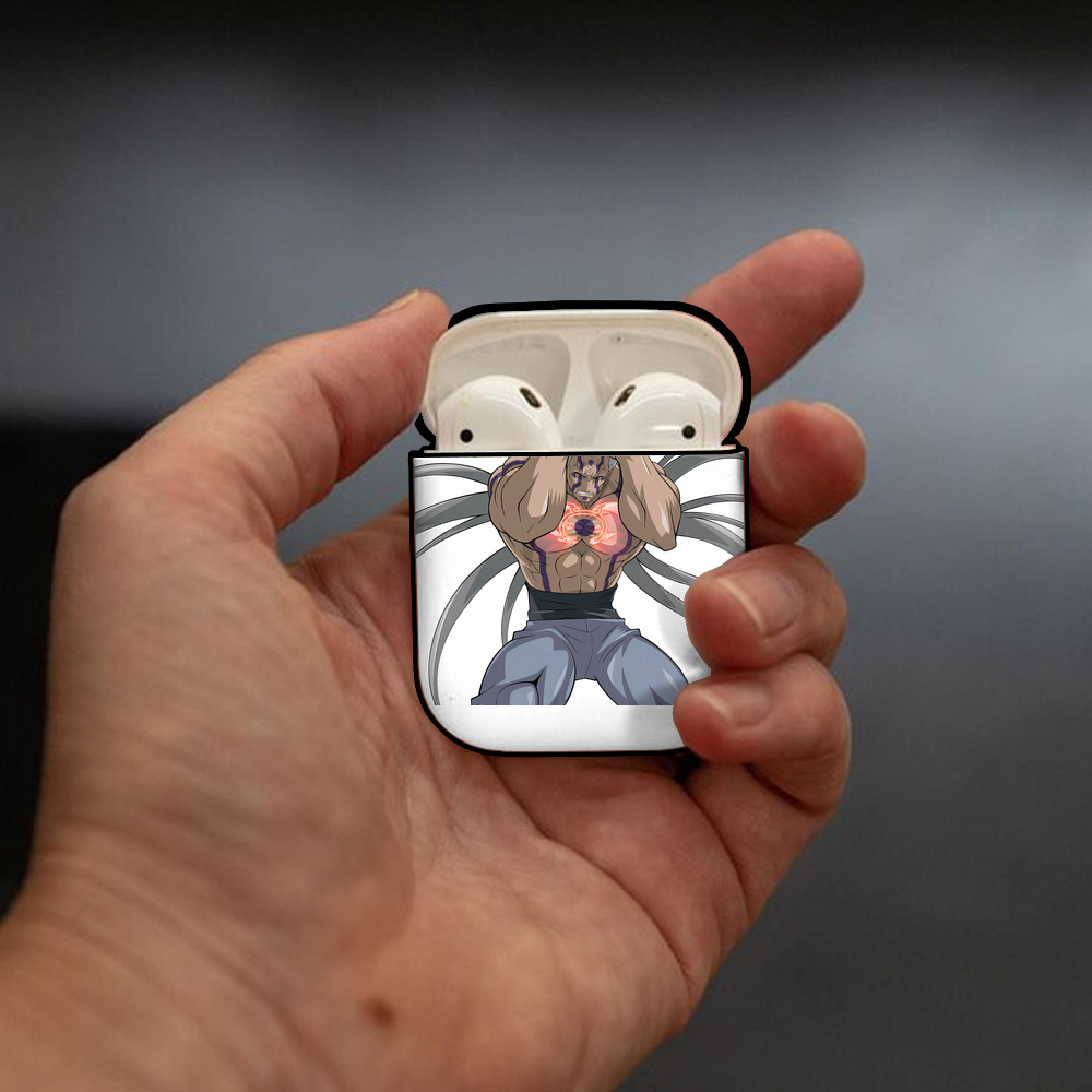 遊☆戯☆王 Yu-Gi-Oh! AirPods 第2世代保護ケース ハードシェル ブラック 耐衝撃・防指紋・カラビナ付き