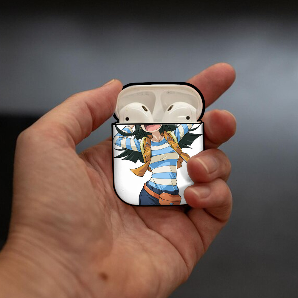 遊☆戯☆王 Yu-Gi-Oh! AirPods 第2世代保護ケース ハードシェル ブラック 耐衝撃・防指紋・カラビナ付き