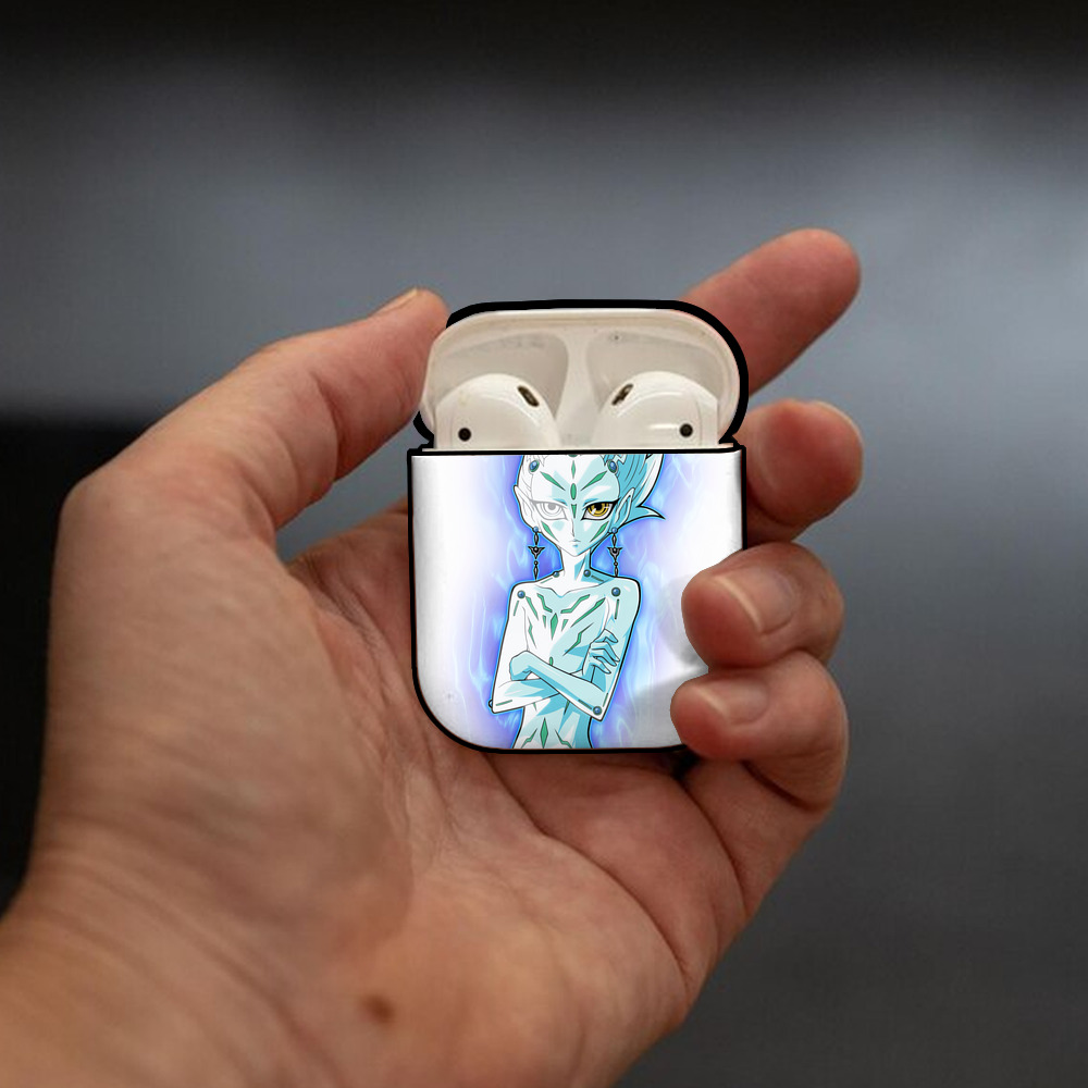 遊☆戯☆王 Yu-Gi-Oh! AirPods 第2世代保護ケース ハードシェル ブラック 耐衝撃・防指紋・カラビナ付き