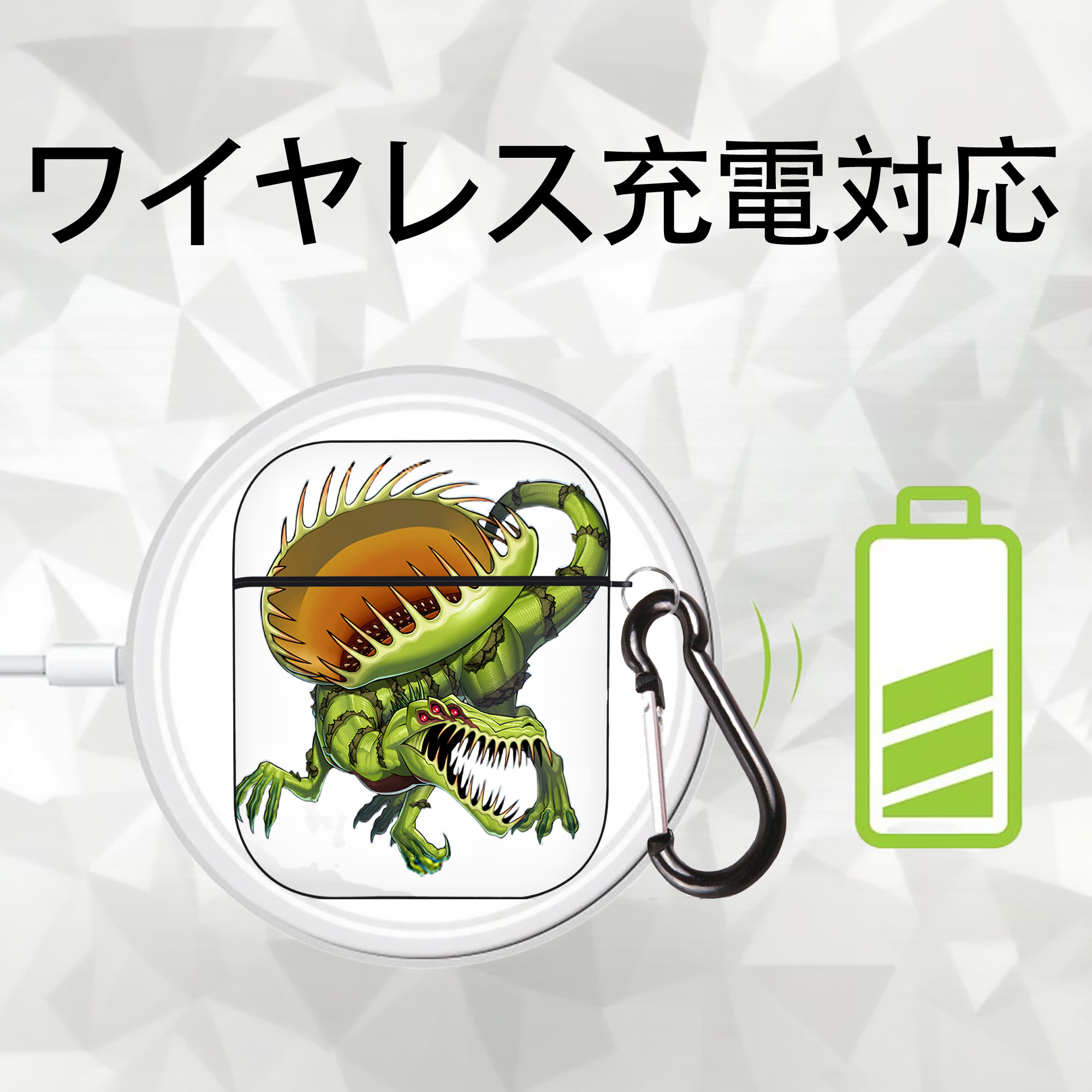 遊☆戯☆王 Yu-Gi-Oh! AirPods 第2世代保護ケース ハードシェル ブラック 耐衝撃・防指紋・カラビナ付き