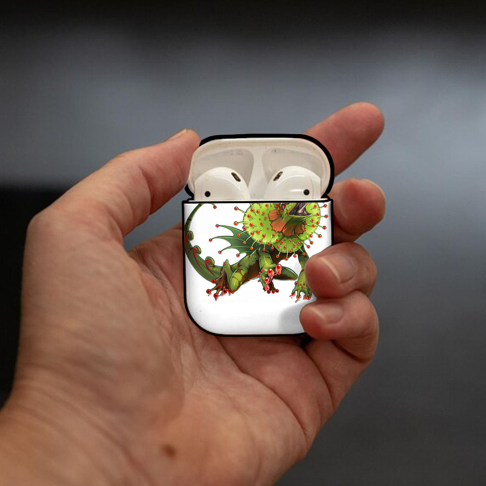 遊☆戯☆王 Yu-Gi-Oh! AirPods 第2世代保護ケース ハードシェル ブラック 耐衝撃・防指紋・カラビナ付き