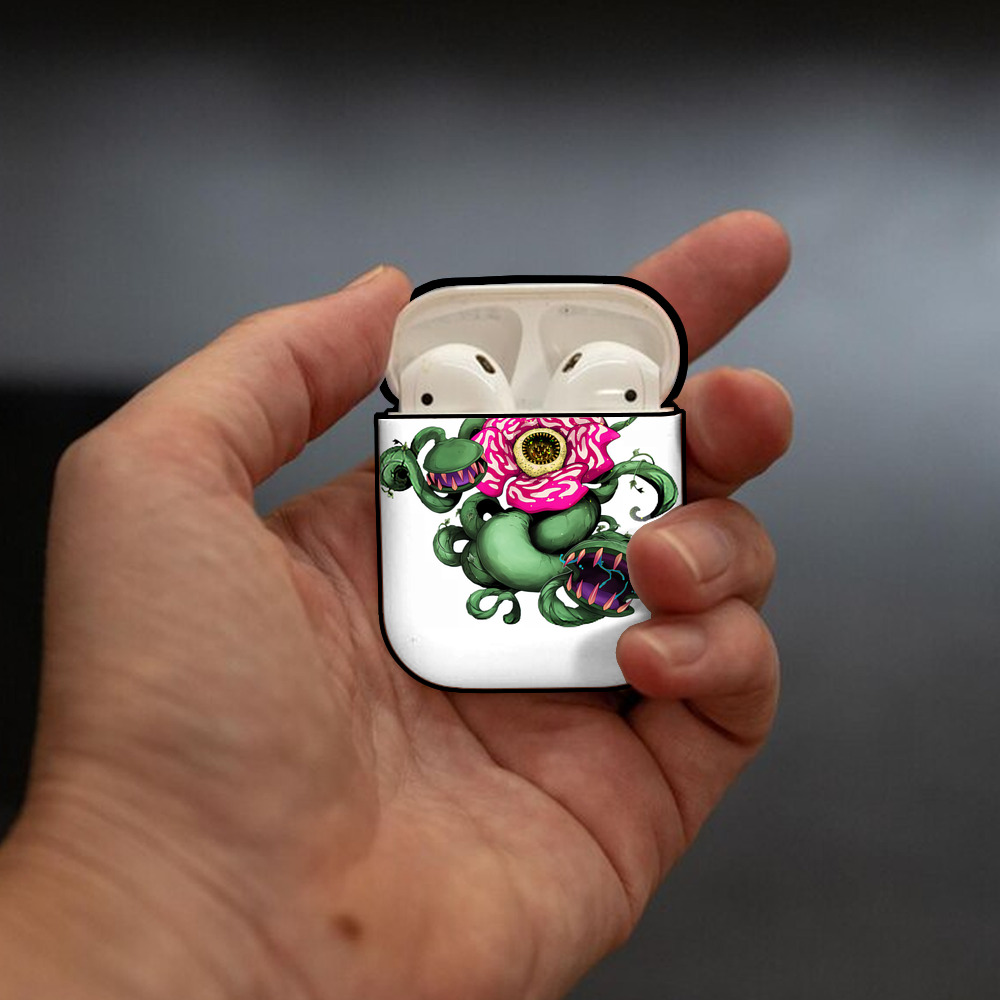 遊☆戯☆王 Yu-Gi-Oh! AirPods 第2世代保護ケース ハードシェル ブラック 耐衝撃・防指紋・カラビナ付き