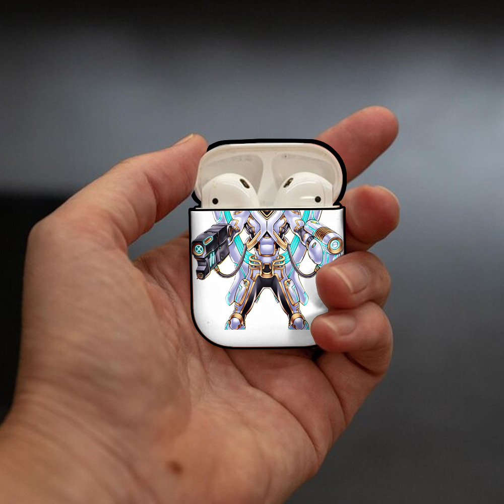 遊☆戯☆王 Yu-Gi-Oh! AirPods 第2世代保護ケース ハードシェル ブラック 耐衝撃・防指紋・カラビナ付き