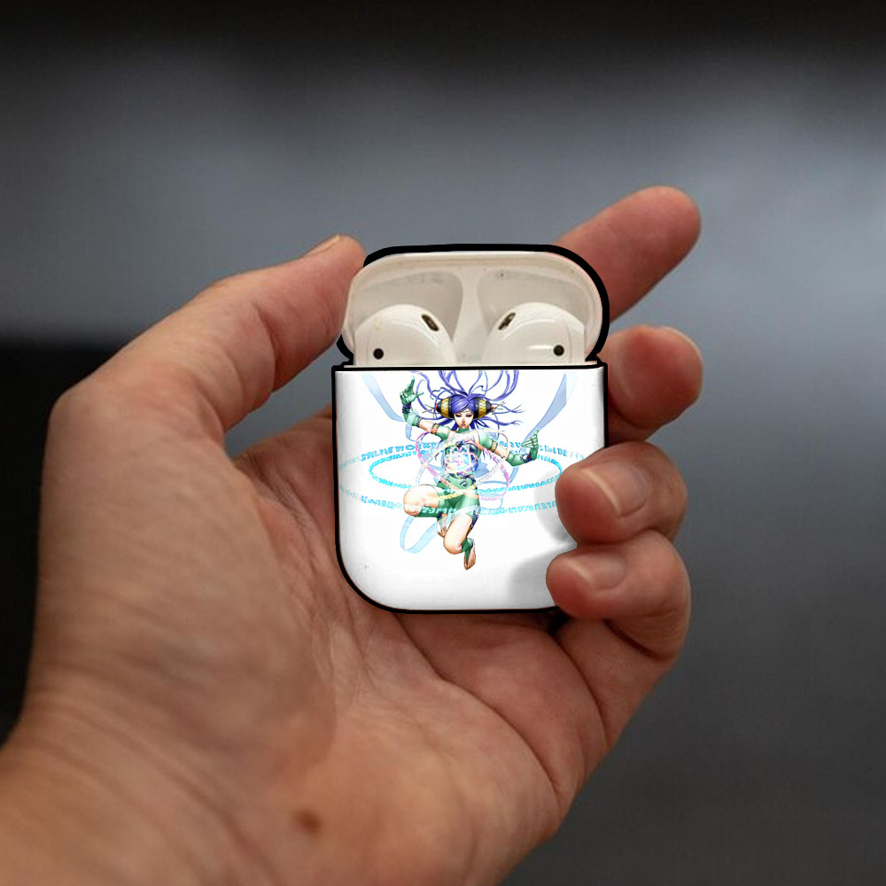 遊☆戯☆王 Yu-Gi-Oh! AirPods 第2世代保護ケース ハードシェル ブラック 耐衝撃・防指紋・カラビナ付き