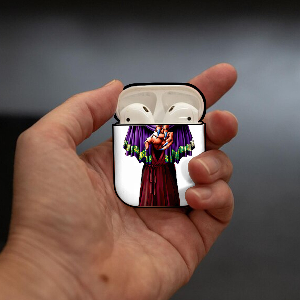 遊☆戯☆王 Yu-Gi-Oh! AirPods 第2世代保護ケース ハードシェル ブラック 耐衝撃・防指紋・カラビナ付き