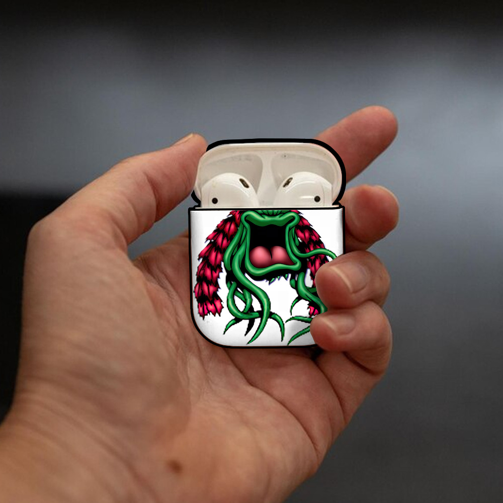遊☆戯☆王 Yu-Gi-Oh! AirPods 第2世代保護ケース ハードシェル ブラック 耐衝撃・防指紋・カラビナ付き