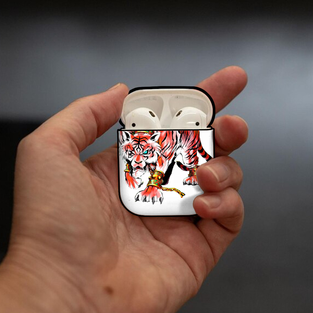 遊☆戯☆王 Yu-Gi-Oh! AirPods 第2世代保護ケース ハードシェル ブラック 耐衝撃・防指紋・カラビナ付き