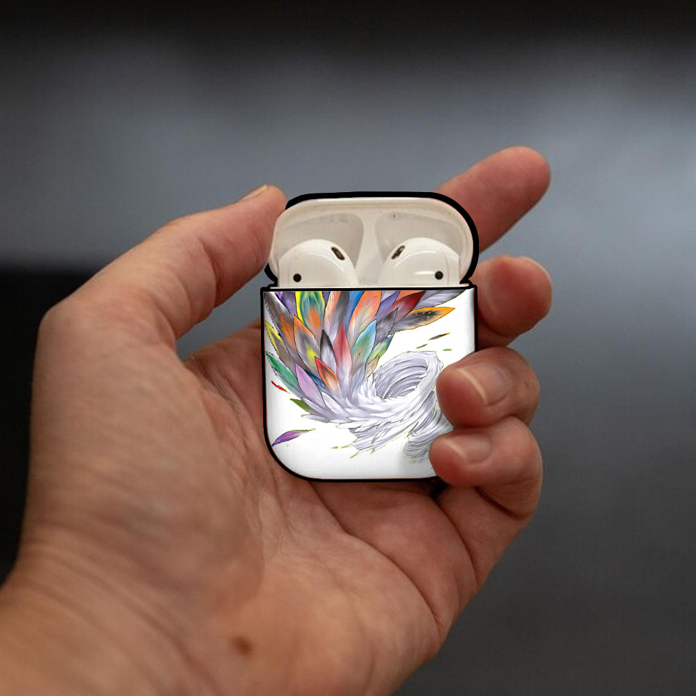 遊☆戯☆王 Yu-Gi-Oh! AirPods 第2世代保護ケース ハードシェル ブラック 耐衝撃・防指紋・カラビナ付き