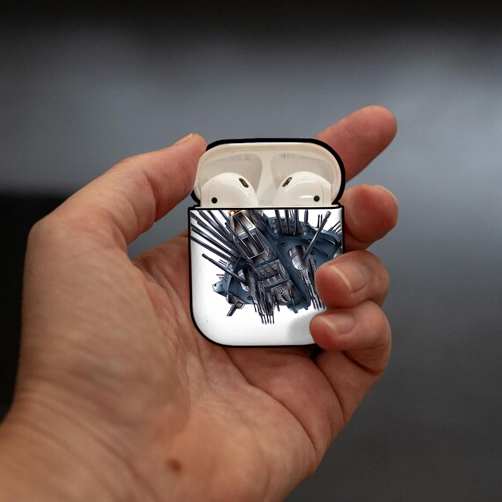 遊☆戯☆王 Yu-Gi-Oh! AirPods 第2世代保護ケース ハードシェル ブラック 耐衝撃・防指紋・カラビナ付き