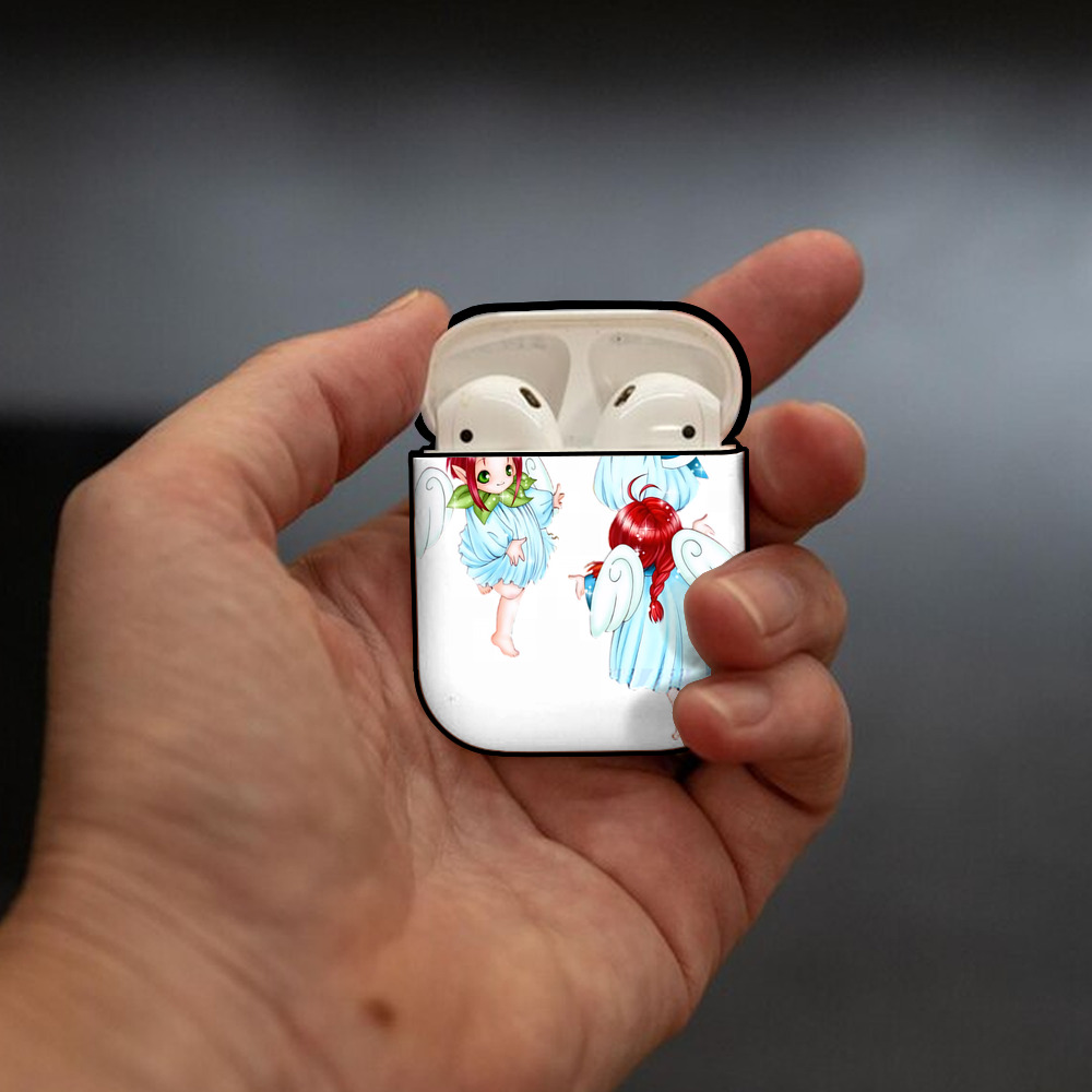 遊☆戯☆王 Yu-Gi-Oh! AirPods 第2世代保護ケース ハードシェル ブラック 耐衝撃・防指紋・カラビナ付き