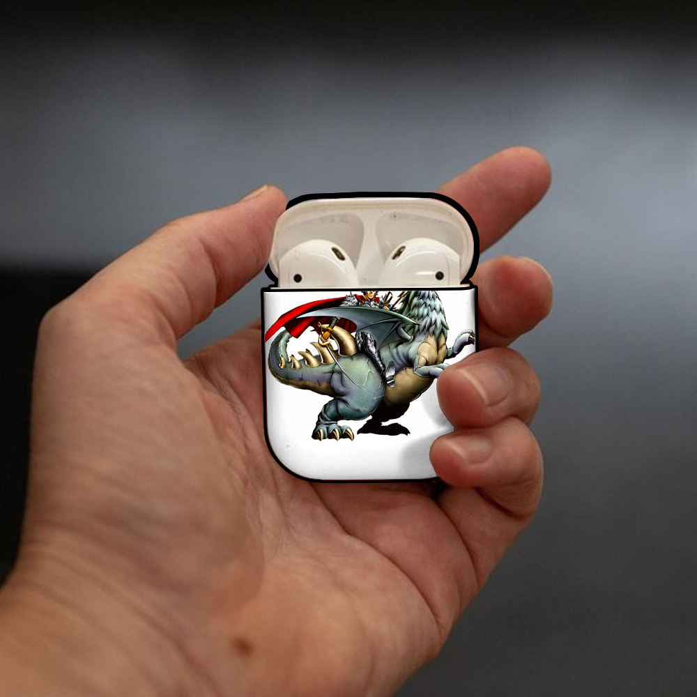 遊☆戯☆王 Yu-Gi-Oh! AirPods 第2世代保護ケース ハードシェル ブラック 耐衝撃・防指紋・カラビナ付き