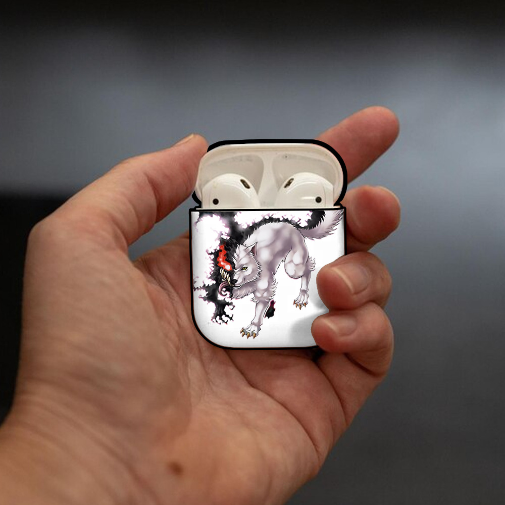 遊☆戯☆王 Yu-Gi-Oh! AirPods 第2世代保護ケース ハードシェル ブラック 耐衝撃・防指紋・カラビナ付き
